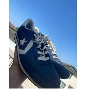 Blue and Off white converse 💙🤍